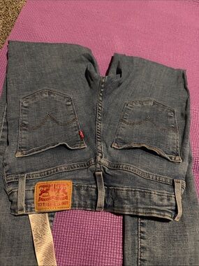 Levi's 721 Blue Women's Skinny Jeans with Red Tab